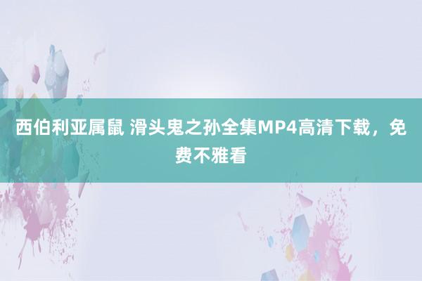 西伯利亚属鼠 滑头鬼之孙全集MP4高清下载，免费不雅看