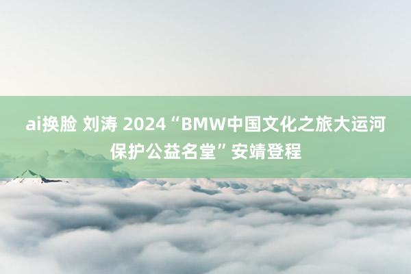 ai换脸 刘涛 2024“BMW中国文化之旅大运河保护公益名堂”安靖登程