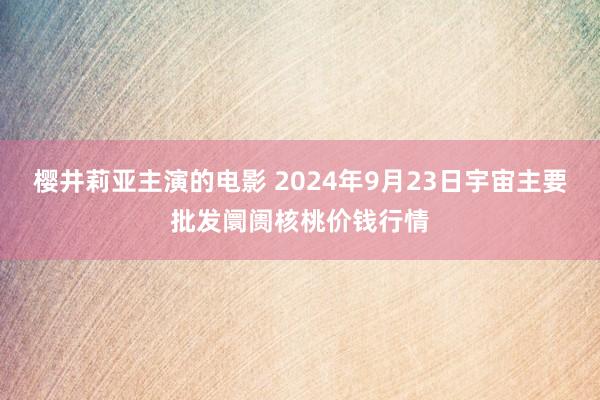 樱井莉亚主演的电影 2024年9月23日宇宙主要批发阛阓核桃价钱行情