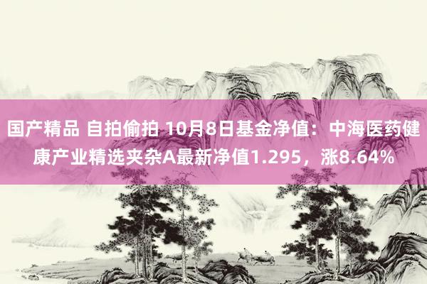 国产精品 自拍偷拍 10月8日基金净值：中海医药健康产业精选夹杂A最新净值1.295，涨8.64%