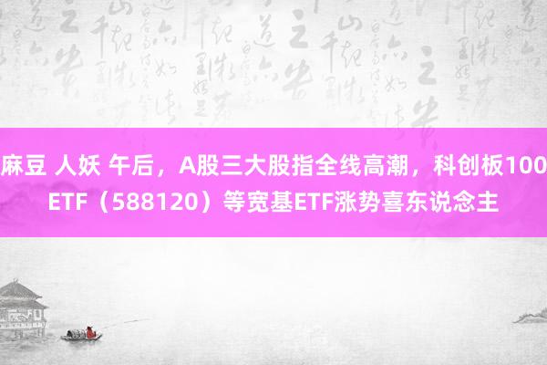 麻豆 人妖 午后，A股三大股指全线高潮，科创板100ETF（588120）等宽基ETF涨势喜东说念主