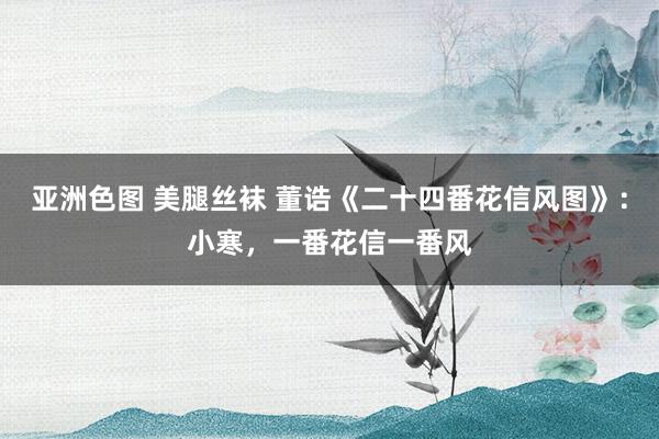 亚洲色图 美腿丝袜 董诰《二十四番花信风图》：小寒，一番花信一番风